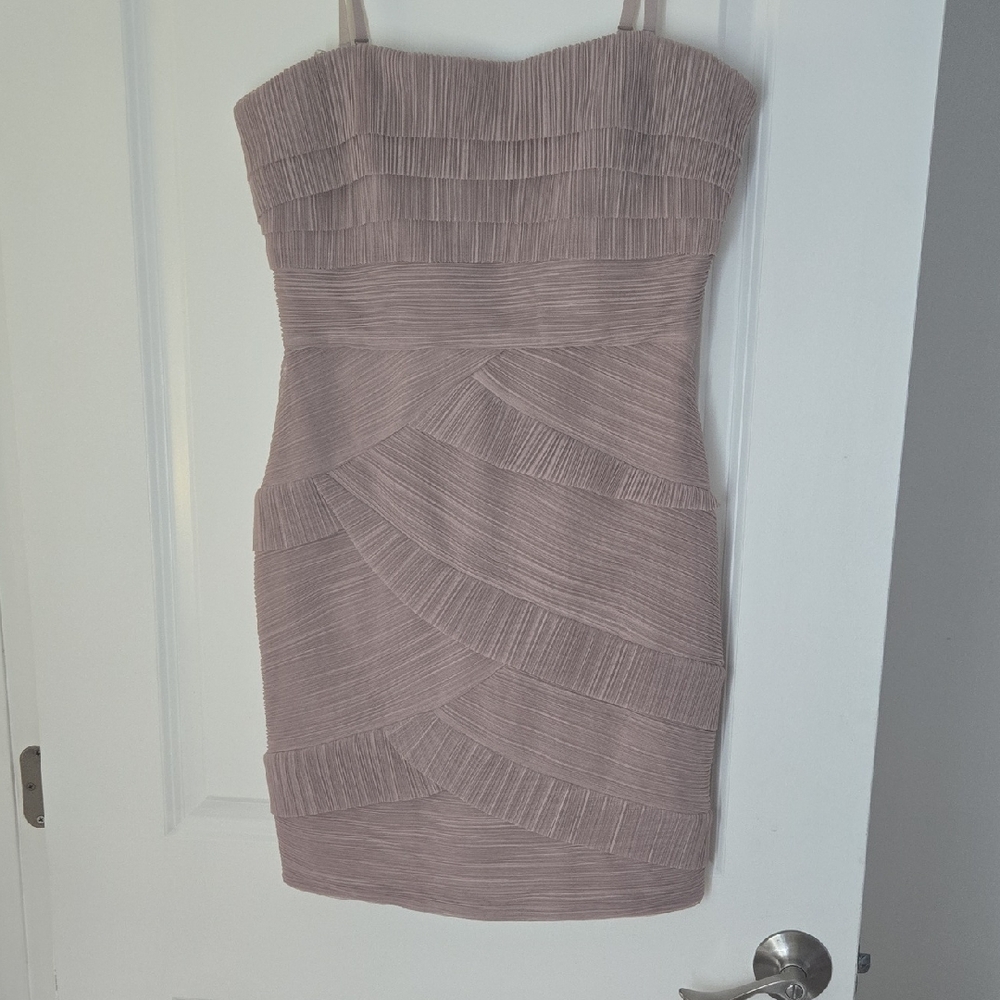 BCBGMaxAzria Strapless Textured Dress